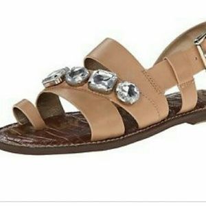 Sam Edelman Jeweled Natural Sandal