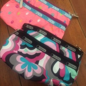LAST DAY Lesportsac cosmetic bag bundle! Nwt