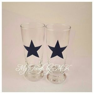 Custom Cowboys Shot Glasses