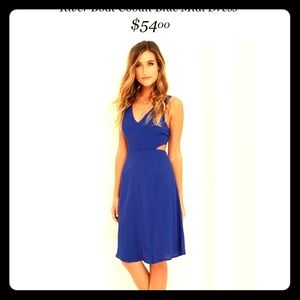 Lulu's Cobalt Cutout Dress