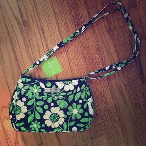 NWT Green/Navy Floral Vera Bradley small purse