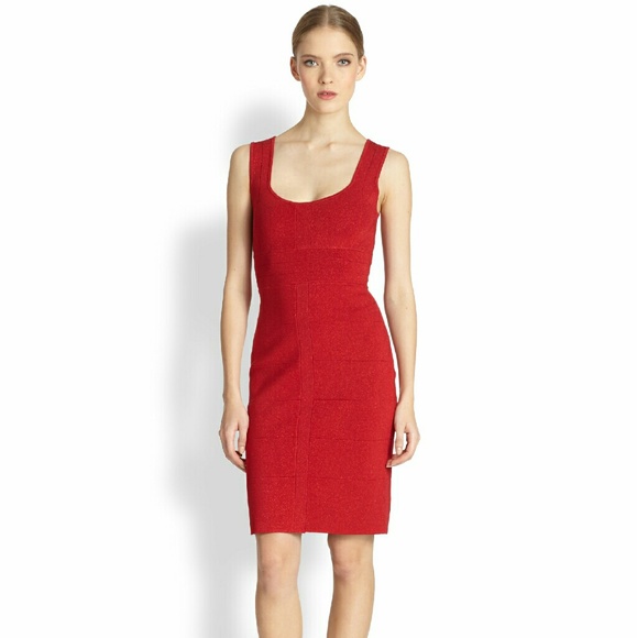 Laundry by Shelli Segal Red Banded Dress