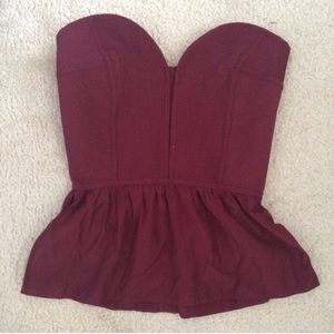 Tobi medium peplum top