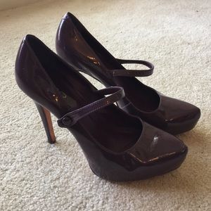 ALDO purple patent leather Mary-Janes