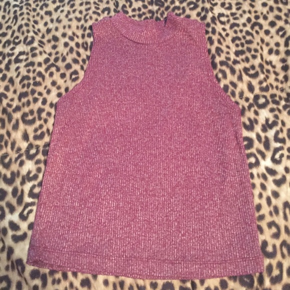 Mock Turtleneck Crop Top