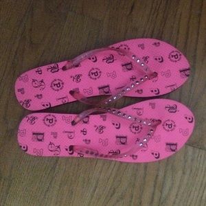 Pink Victoria's Secret Flip Flops