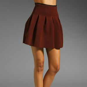 T by Alexander Wang Burgundy Neoprene Skirt