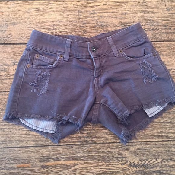 LF Carmar grey jean shorts size 24