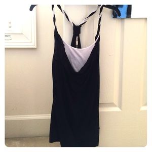 Black and white tank top