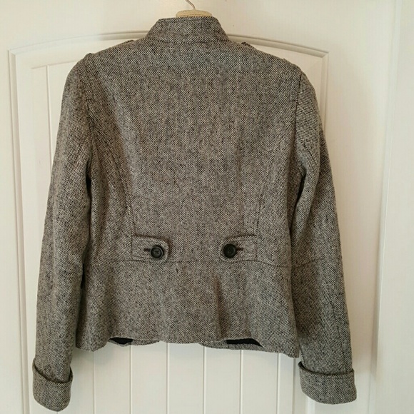 GAP grey tweed military style jacket - Picture 2 of 2
