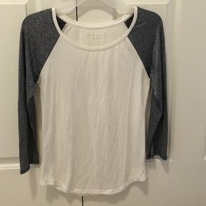 American Eagle sparkle baseball tee!