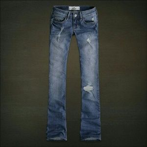 Distressed Bootcut Jeans