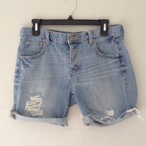 Distressed Boyfriend Shorts
