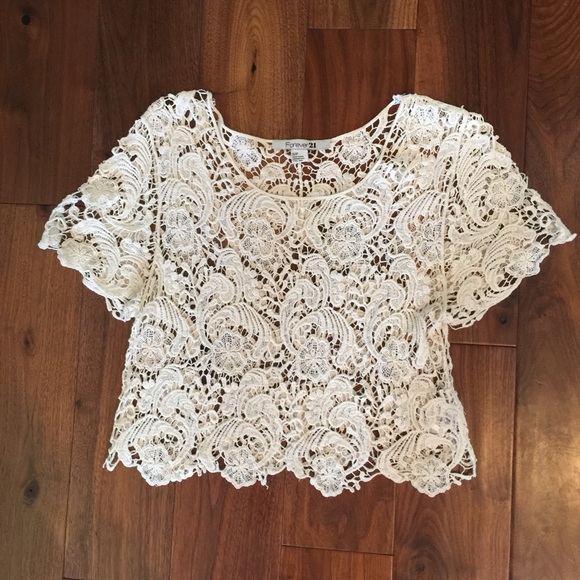 Lace Short Sleeve Top - Picture 1 of 2