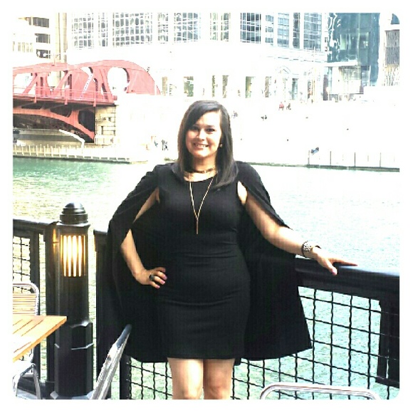 Black Cape Dress
