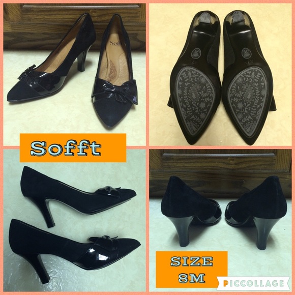 SOFFT BLACK PUMPS SIZE 8M, SOPHISTICATED AND COMFY