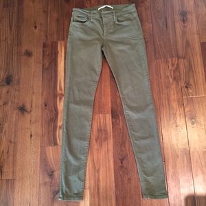 Olive Stretch Joe's Skinny Jeans