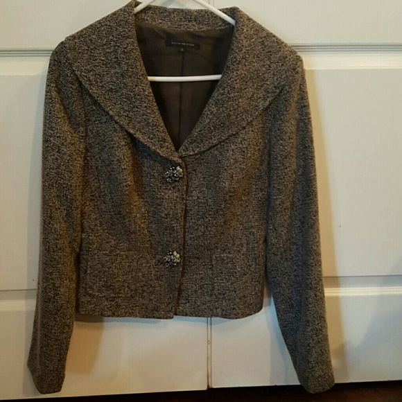 David Meister Black and white Blazer