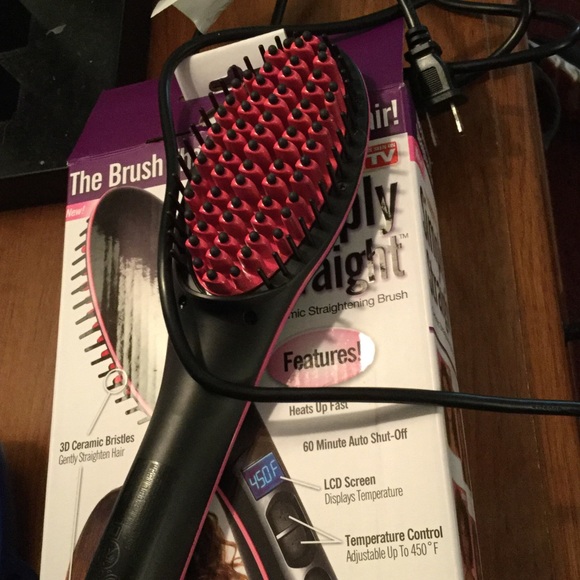 Simply Straight Hair Brush Straightener