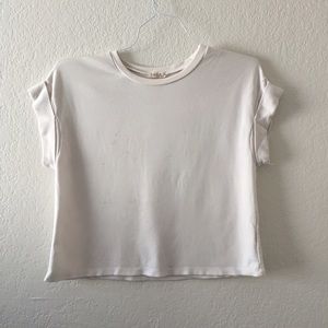 Simple boxy white tee