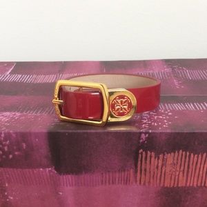 Red patent Rustic Cuff