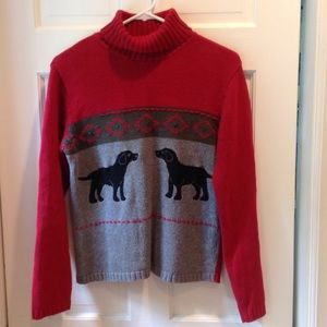 Orvis 'Labs at Play' Cotton Sweater Size XS
