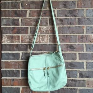 Light green Fossil cross body bag