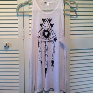 Volcom white Dream Catcher Tank