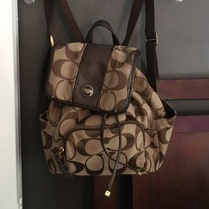 Authentic coach backpack