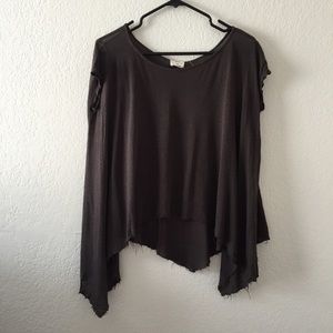 Drapey dark grey shirt