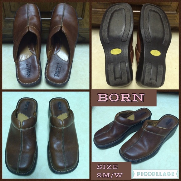 BORN COMFORT HALF SHOES / CLOGS SIZE 9M/W!