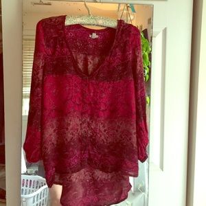 Urban Outfitters Boho Red Shirt size M