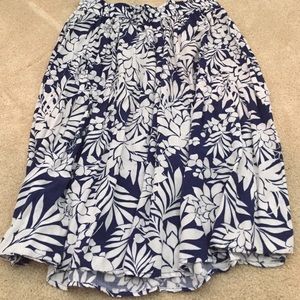 Blue and White Floral skirt