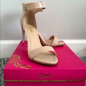 Candie's Nude/Blush Pink Strappy Heels