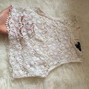 Lace crop top