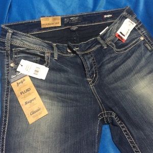 Silver blue jeans