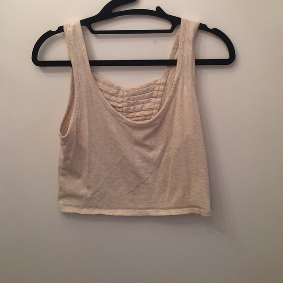 Beige crop top