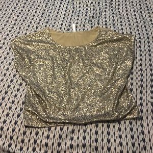 Gold sequin top