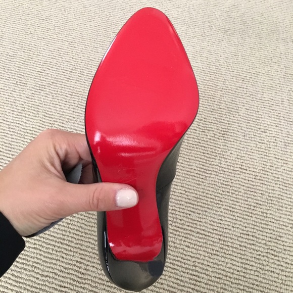 Christian Louboutin Dorissima Black Patent Pumps - Picture 3 of 4