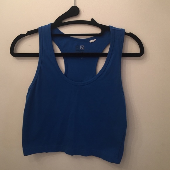 Royal Blue Racerback Crop Top