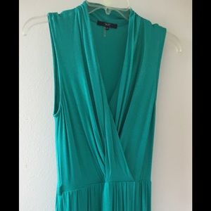 Teal crossover dress by Tart