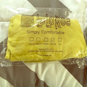 Yellow LuLaRoe leggings