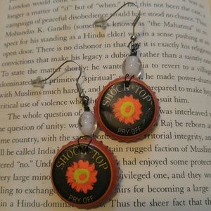 Shock Top Bottle Cap Earrings