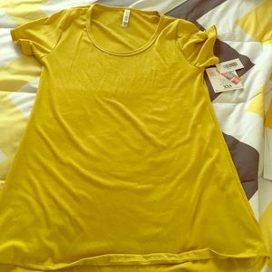 Yellow LuLaRoe Classic tee