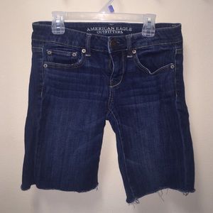 Dark Wash Bermuda Shorts