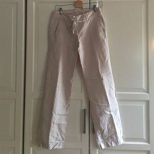 Jcrew linen blend wide leg trousers