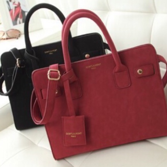 Black Saint Laurent knockoff bag homies