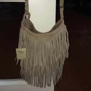 American Eagle small fringe purse with strap
