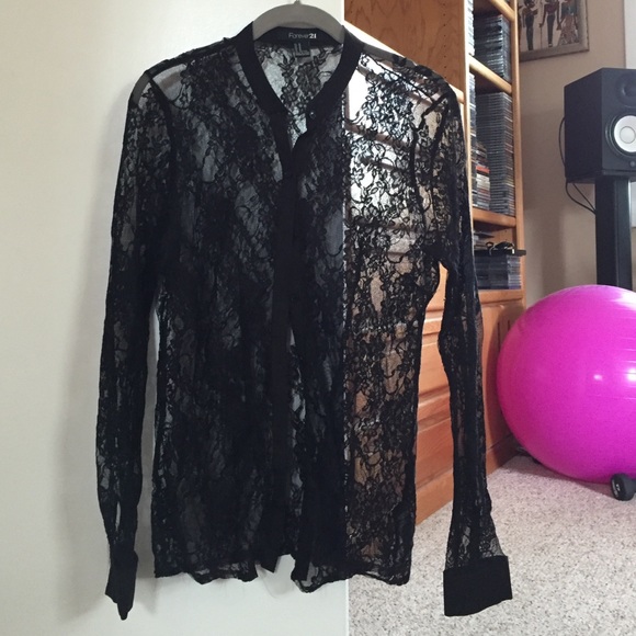 Black Lace Shirt.