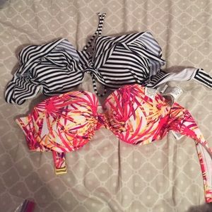 2 forever 21 bandeau bikinis